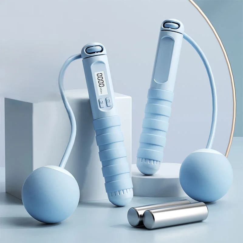 Electronic Counting Jump Rope – Weighted Ball Cardio & Fitness Rope