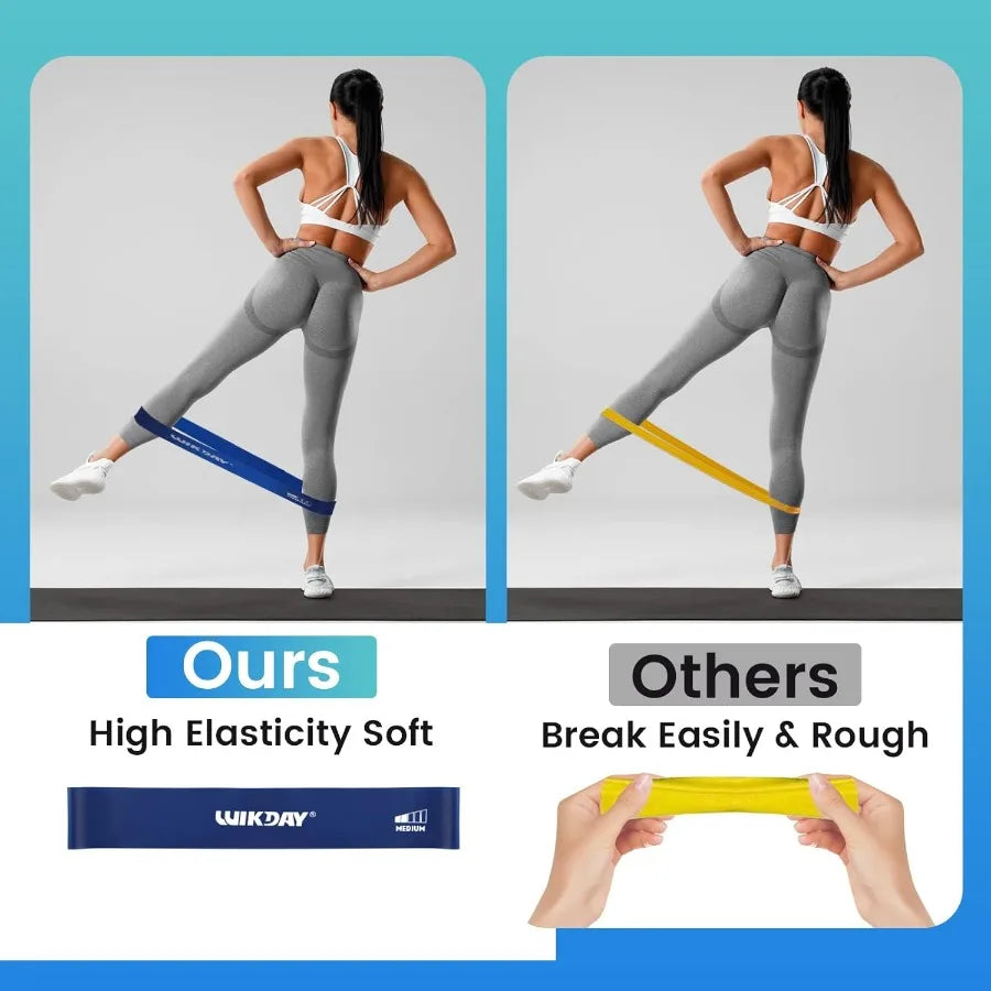 5-Piece Exercise Loop Resistance Bands Set | Stretch, Strength Training & Home Workouts