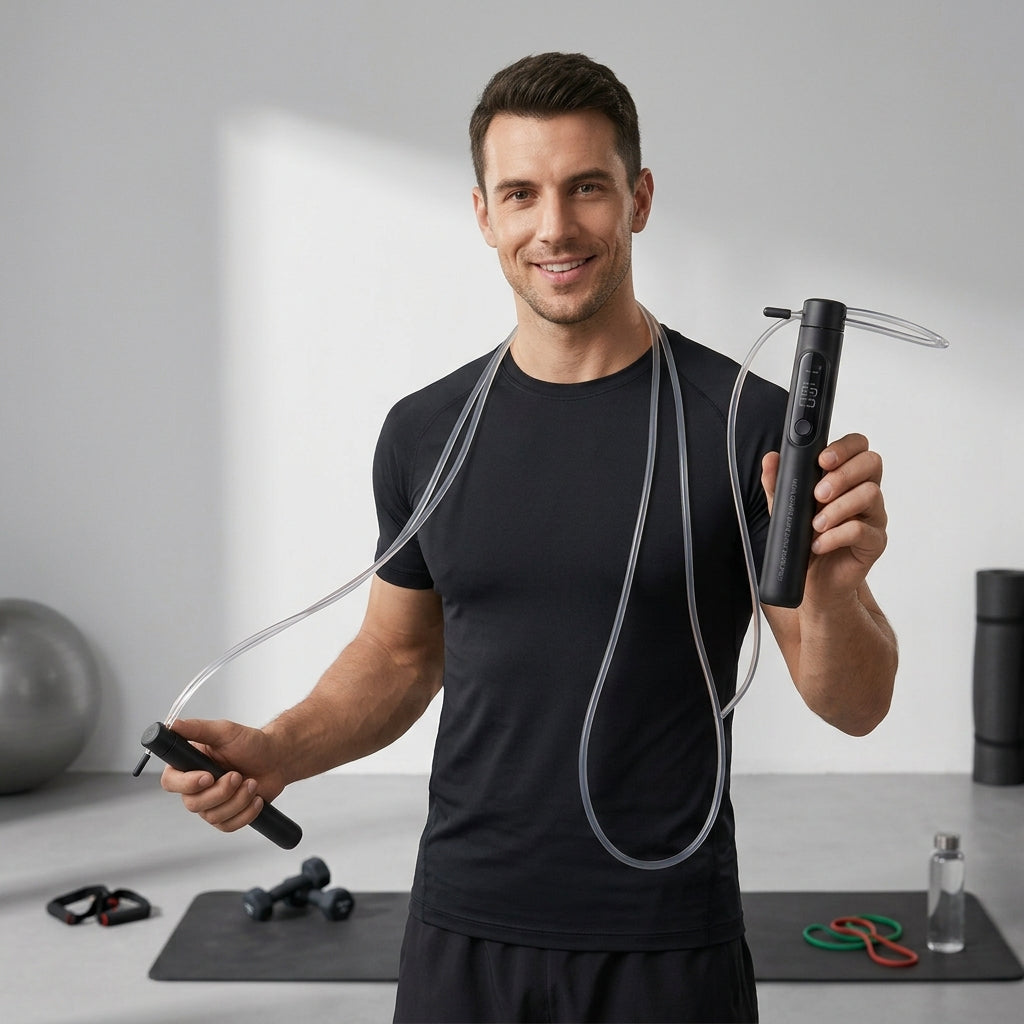 Mijia Smart Jump Rope with Digital Counter & Fitness App – Adjustable Skipping Rope
