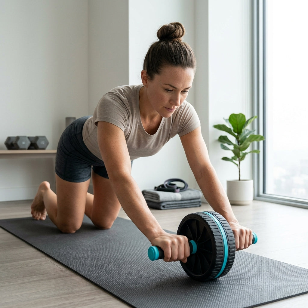 Silent Ab Roller Quiet Core & Abdominal Workout Wheel