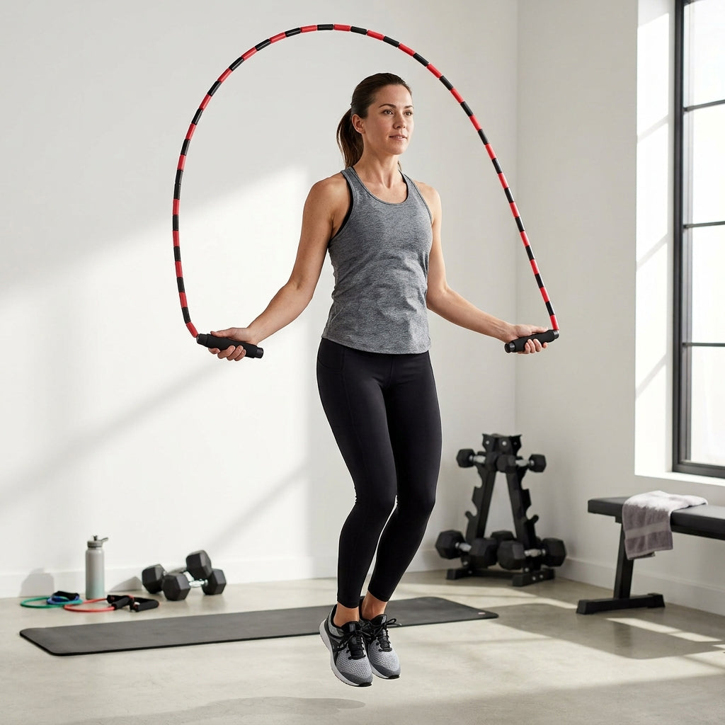 Segmented Bead Jump Rope – Tangle-Resistant Soft Grip Fitness Rope