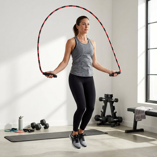 Segmented Bead Jump Rope – Tangle-Resistant Soft Grip Fitness Rope