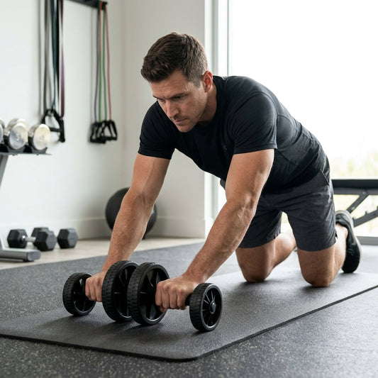 6-Wheel Ab Roller – Automatic Rebound Core & Abdominal Trainer