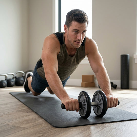 Progression Fitness Dual-Wheel Ab Roller – Core Strength Trainer