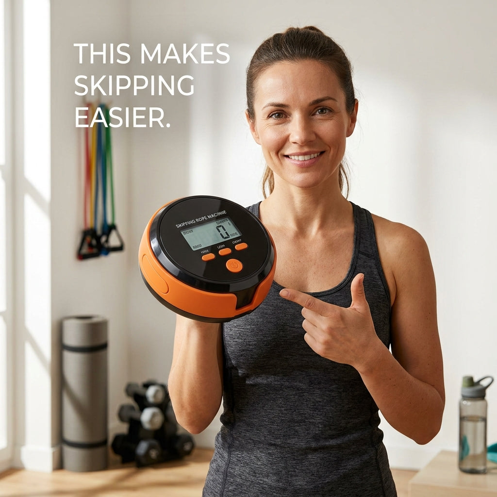 Automatic Jump Rope Machine – Portable Smart Skipping Trainer for Home Fitness
