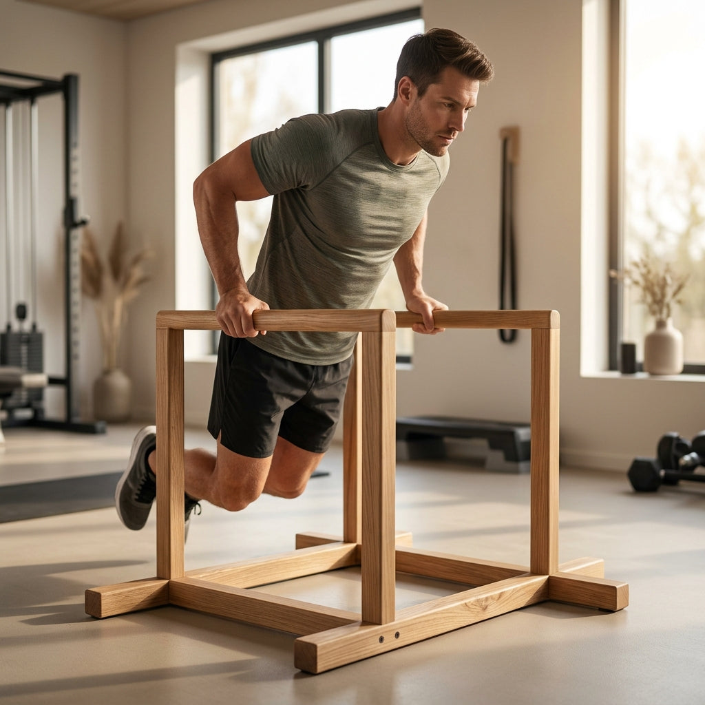 Wooden Parallettes & Dip Bars for Calisthenics