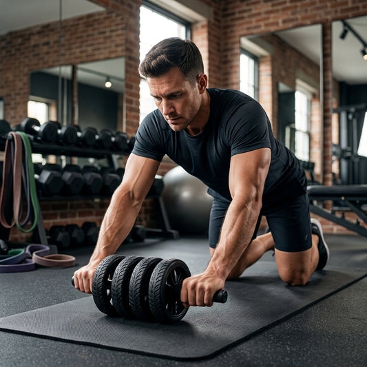 6-Wheel Ab Roller – Automatic Rebound Core & Abdominal Trainer