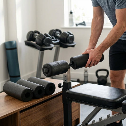 4-Piece Foam Roller Pads – Gym Bench & Equipment Replacement