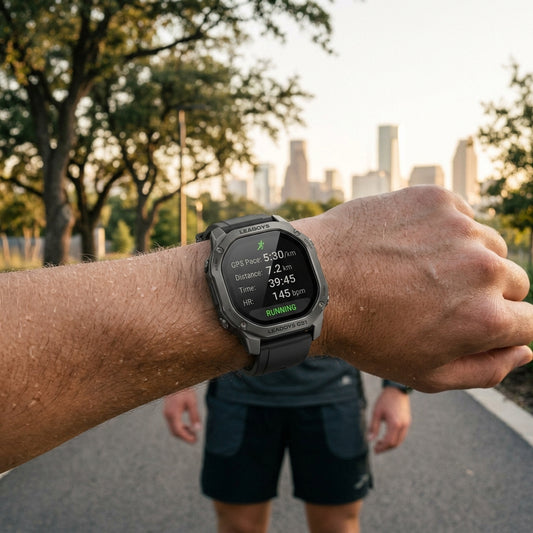 LEADOYS C31 GPS Smartwatch – Fitness Tracker for Running, Swimming & Outdoor Training