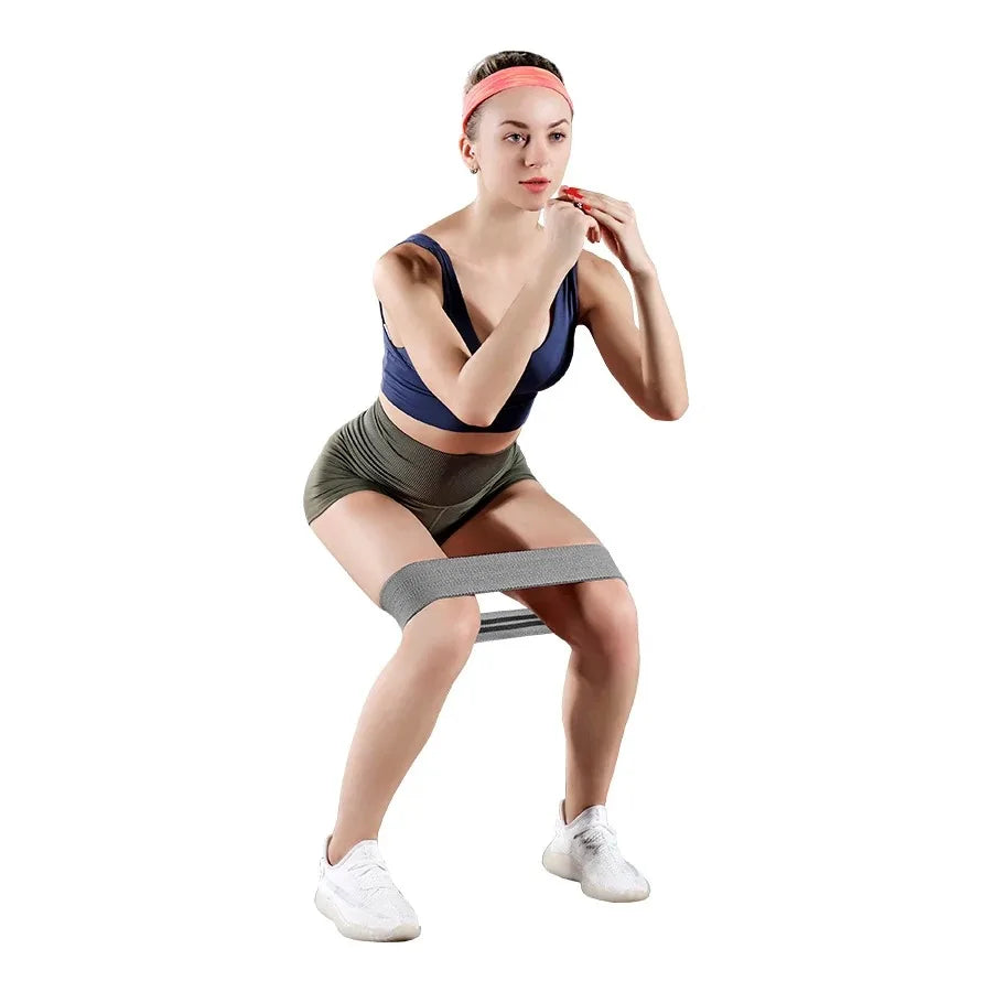 1pc/1 Set Fabric Resistance Hip Bands Glute Thigh Workout Circle for Squats Yoga Stretching Fitness Loops Gym Equipment