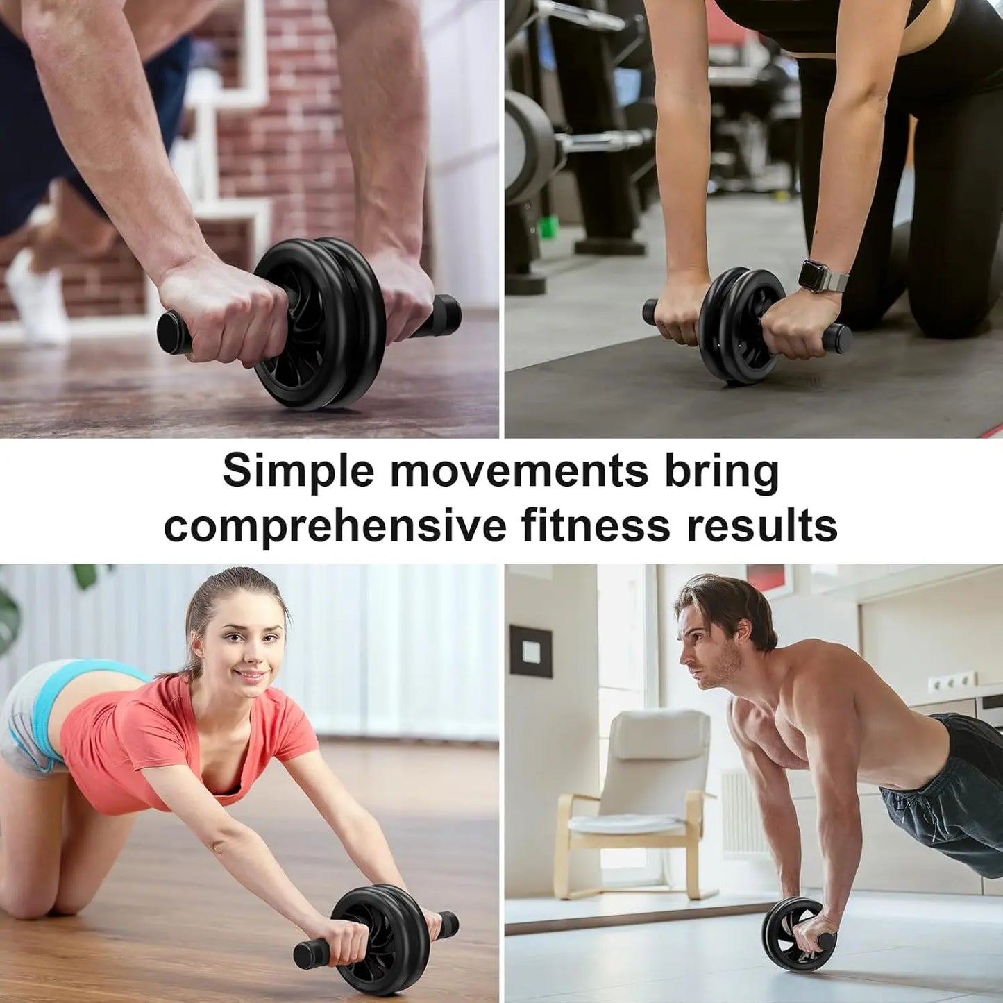 Progression Fitness Dual-Wheel Ab Roller – Core Strength Trainer