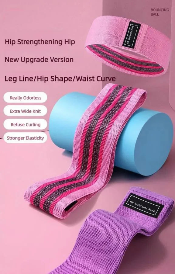 3-Piece Fabric Resistance Bands Set | Non-Slip Booty Bands for Glute & Leg Workouts