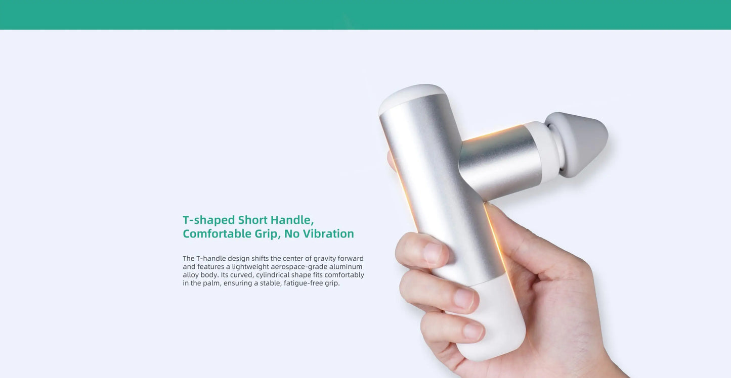 Kica Mini 3 Massage Gun Ultra Light 255g 3000RPM Adjustable Speed 7kg Impact Force 4 Heads Portable Muscle Relaxer