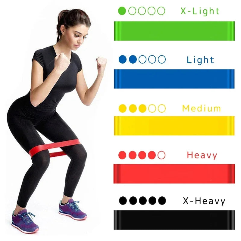 1/2/3/4/5pcs Resistance Bands.Elastic Band Stretch Bands For Working Out Women Or Men Exercise Bands Set For Yoga Pilates