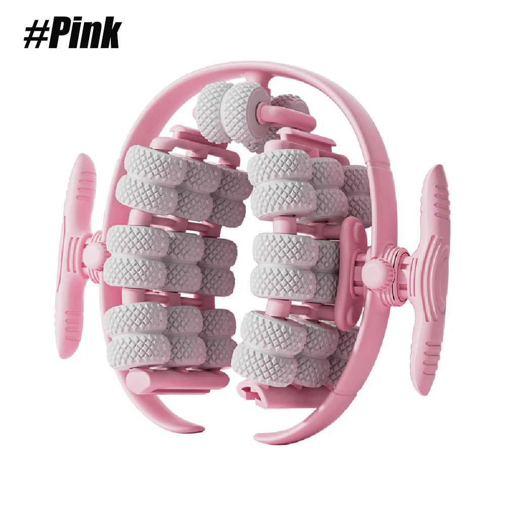 40-Wheel Massage Roller – Manual Muscle & Leg Massager