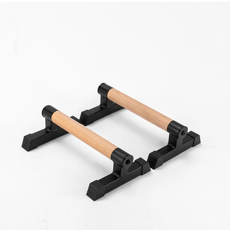 Solid Wood Push Up Board – Anti-Slip Calisthenics Stand for Home Gym Strength Training