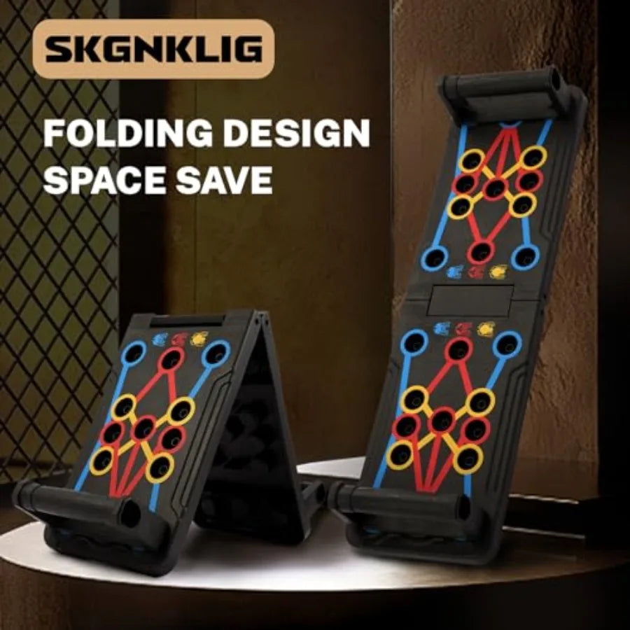Foldable Push-Up Board with Adjustable Handles