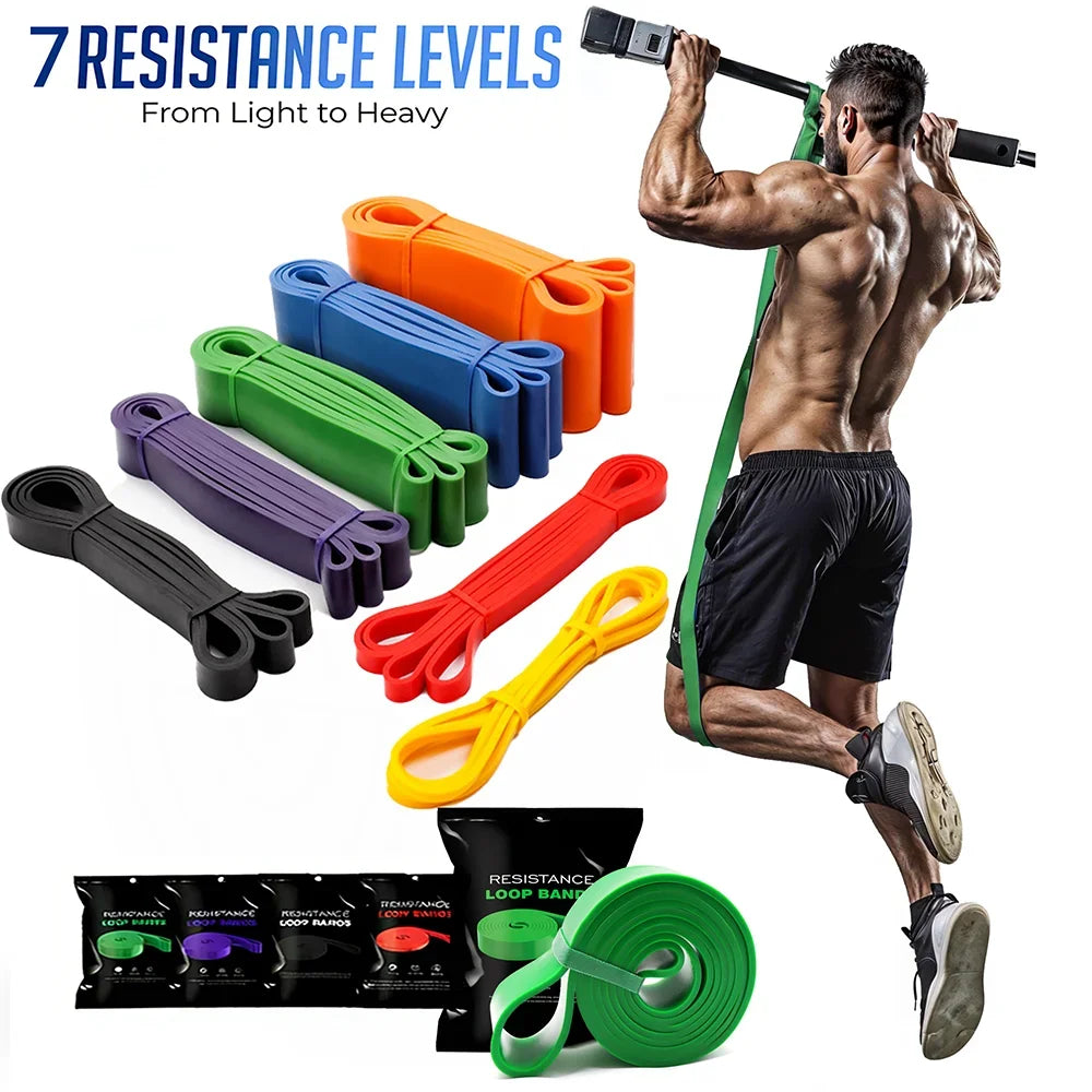 Pull Up Assistance Resistance Bands | Heavy Duty Exercise Bands for Strength Training & Home Workouts