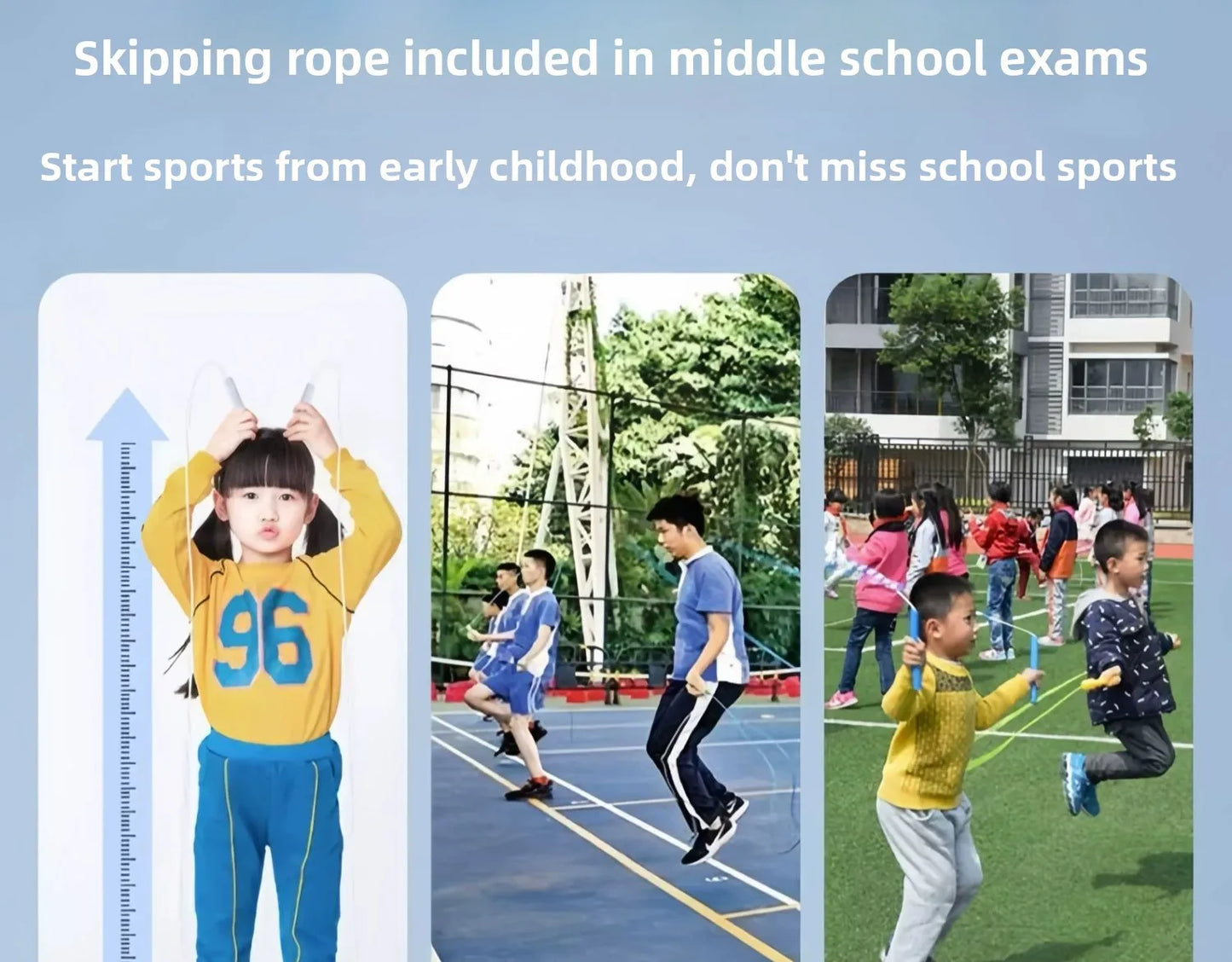 Smart Counting Bamboo Node Jump Rope for Children Middle School Students Special Training for College Entrance Examination Co...