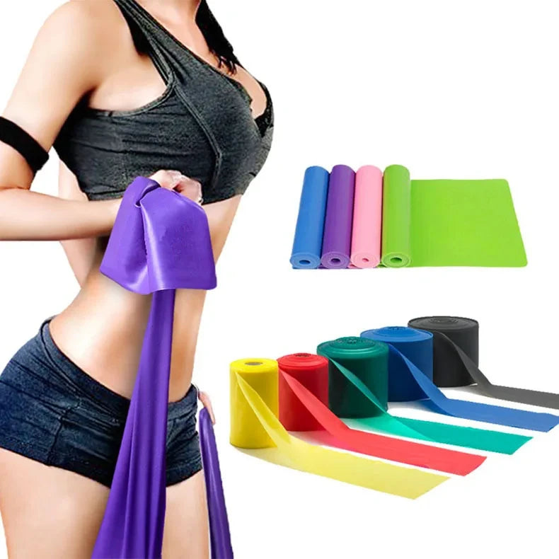 1/3/4pcs Yoga Sport Resistance Bands Home Strength Elastic Exercise Band Gym Pilates Long Training Tension Belt Yoga Accessories
