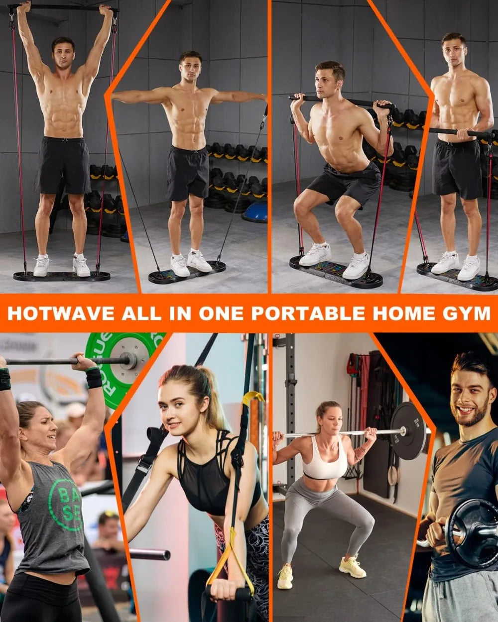 20-in-1 Push Up Board, Portable Foldable Push Up Bar for Home Gym, Pushup Handles for Floor Strength Training for Men Women