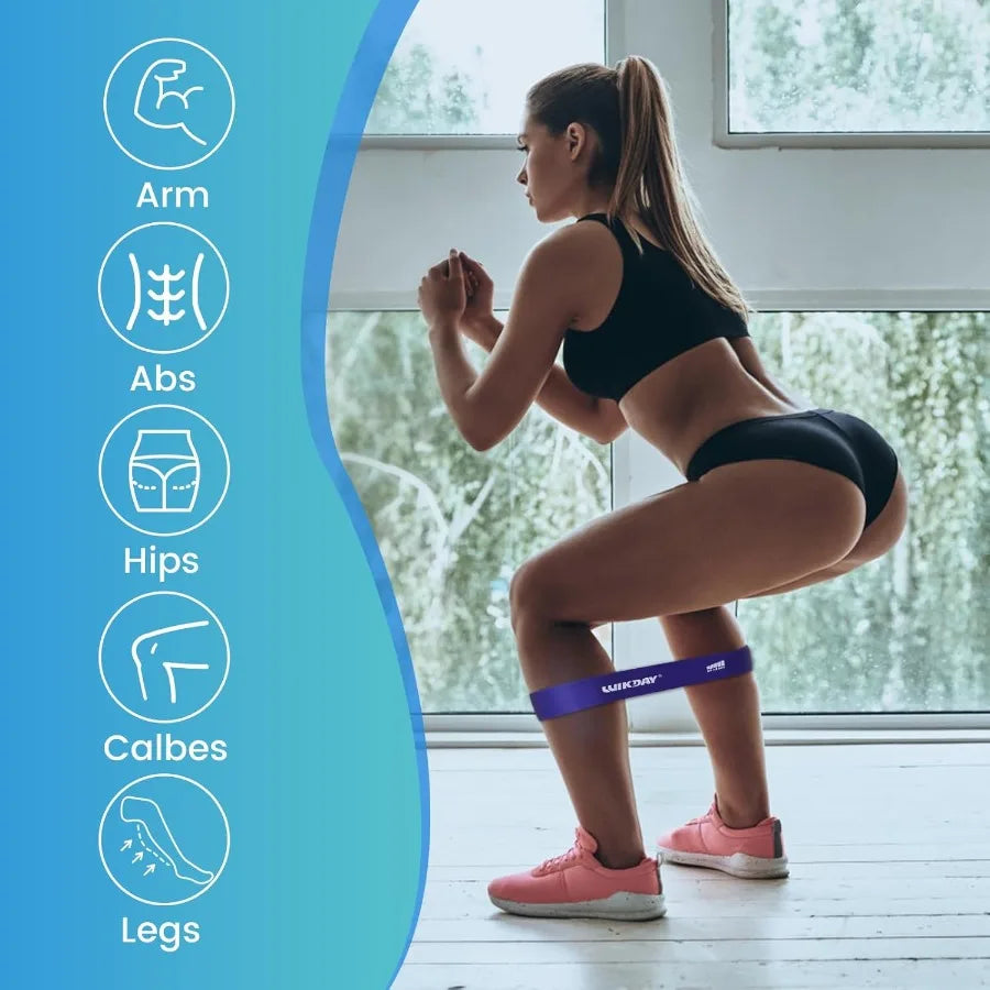 Resistance Bands for Working Out Exercise Loop Bands Workout Bands 5Pcs Set for Men Women Body Stretching Crossfit Training Home