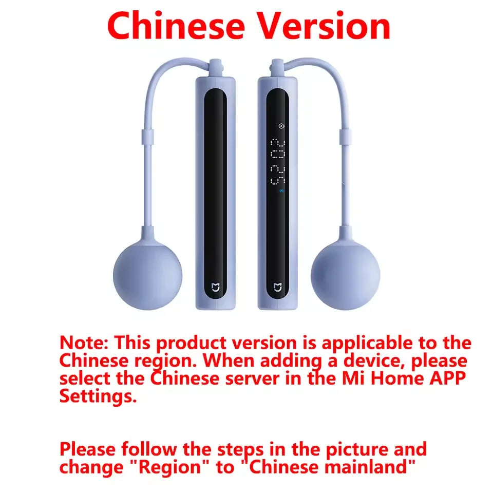 Original Mijia Smart Skipping Jump Rope 2 Digital Counter Adjustable Calorie Calculation Sport Fitness Exercise Lose Weight CN