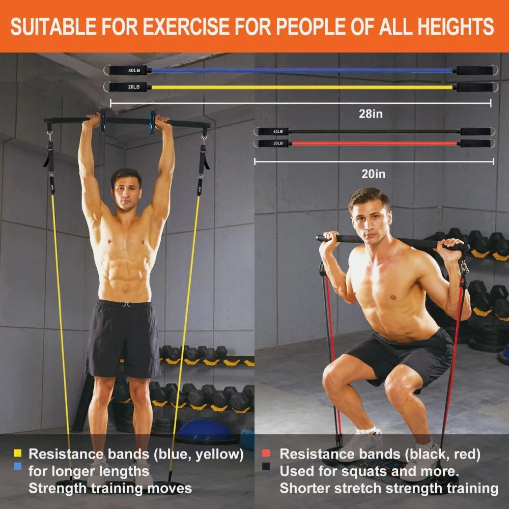20-in-1 Push Up Board, Portable Foldable Push Up Bar for Home Gym, Pushup Handles for Floor Strength Training for Men Women