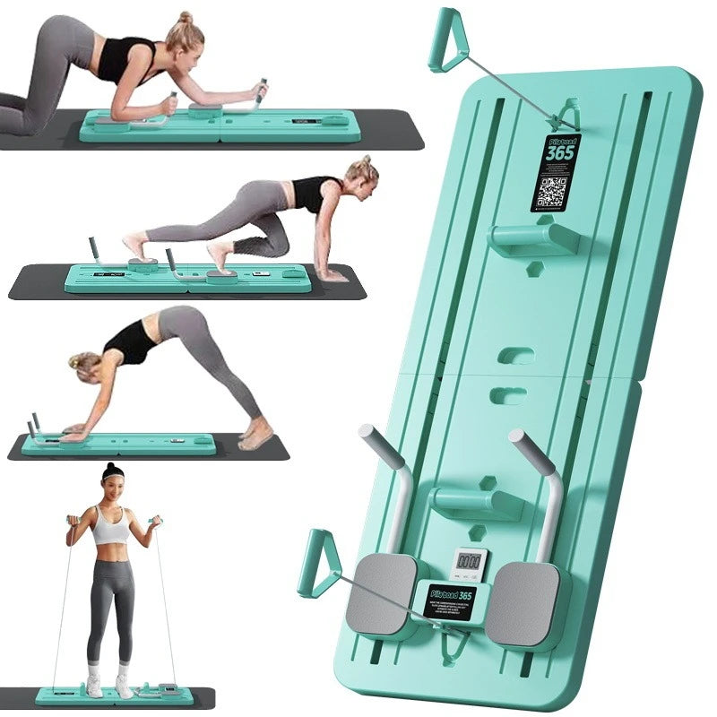 Multifunctional Abdominal Board Home Fitness Equipment Timer Push-up Handles Resistance Band Multifunctional Exercise Equipment