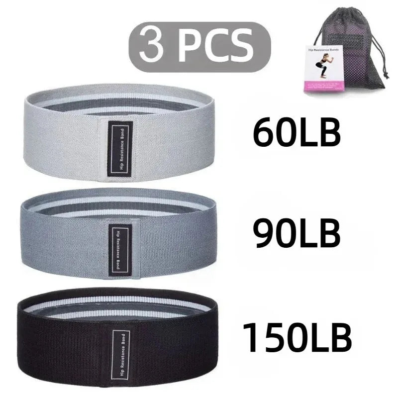 3-Piece Fabric Resistance Bands Set | Non-Slip Booty Bands for Glute & Leg Workouts