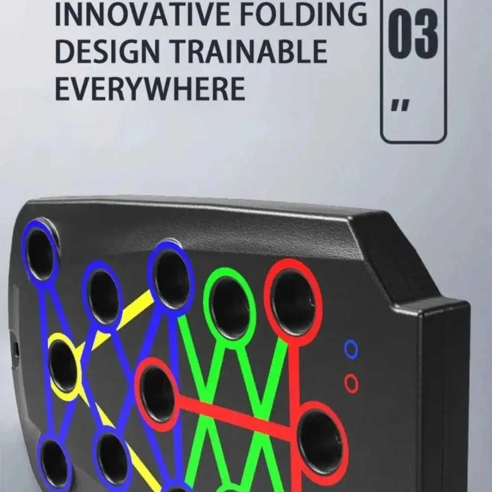 22/28-in-1 Push-up Board Multifunctional Foldable Home Exercise Equipment Colorful with Tension Rope Push Up Bar Gym