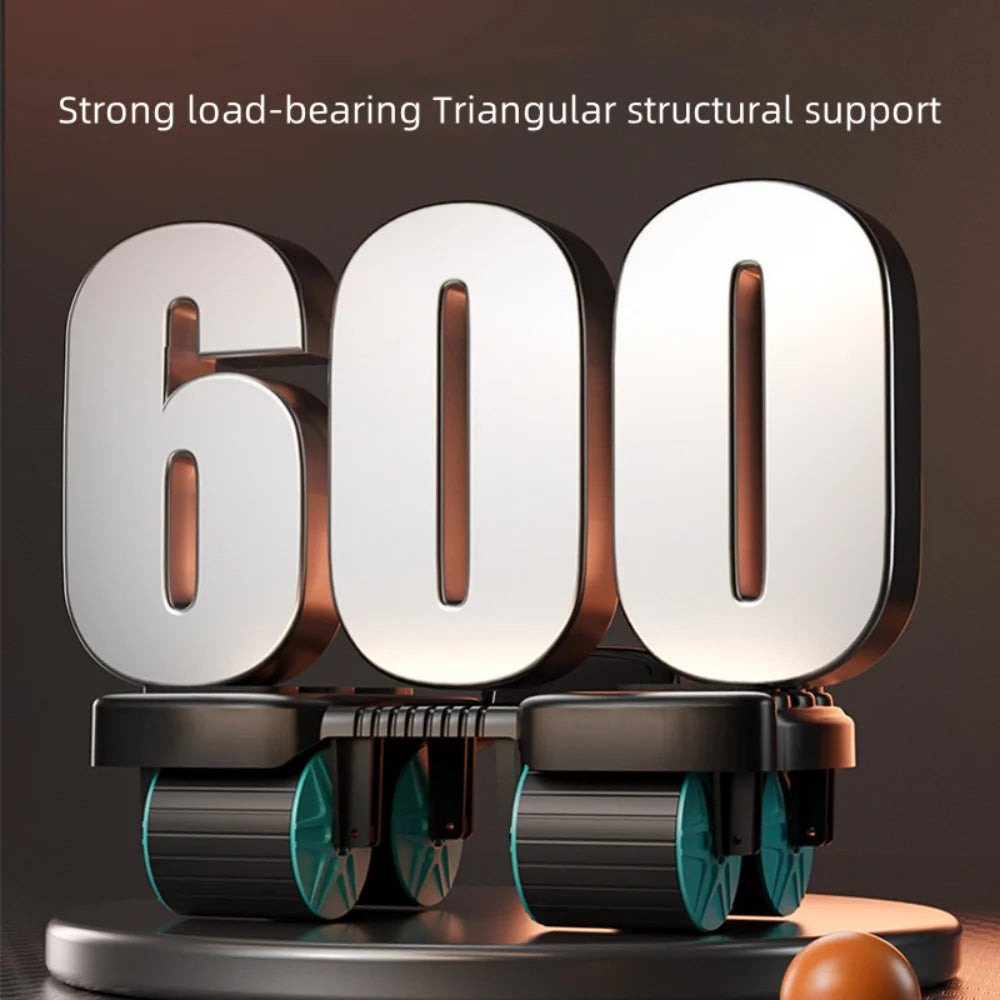 6-Wheel Ab Roller – Automatic Rebound Core & Abdominal Trainer