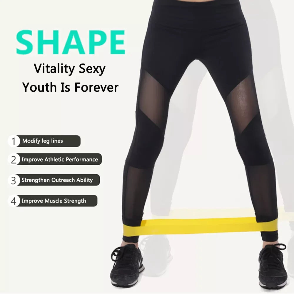 5pcs Resistance Bands Set Color Coded Non Slip Elastic Loop Bands for Yoga Pilates Strength Training Home Gym Workout Fitness