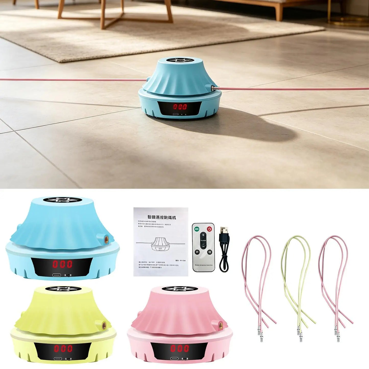 Automatic Jump Rope Machine – Portable Smart Skipping Trainer for Home Fitness