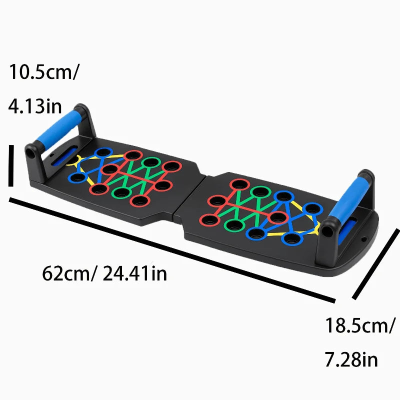 Foldable Push Up Board with Adjustable Positions for Home Gym