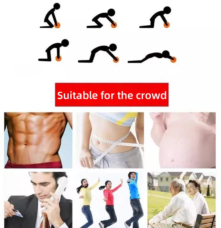 Silent Ab Roller Quiet Core & Abdominal Workout Wheel