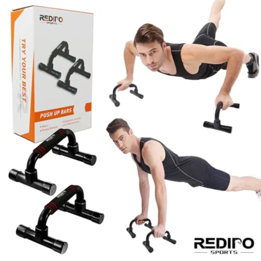 Push Up Bars Strength Training - Workout Stands With Ergonomic Push-up Bracket Board with Anti-Slip Sturdy Structure Portable f