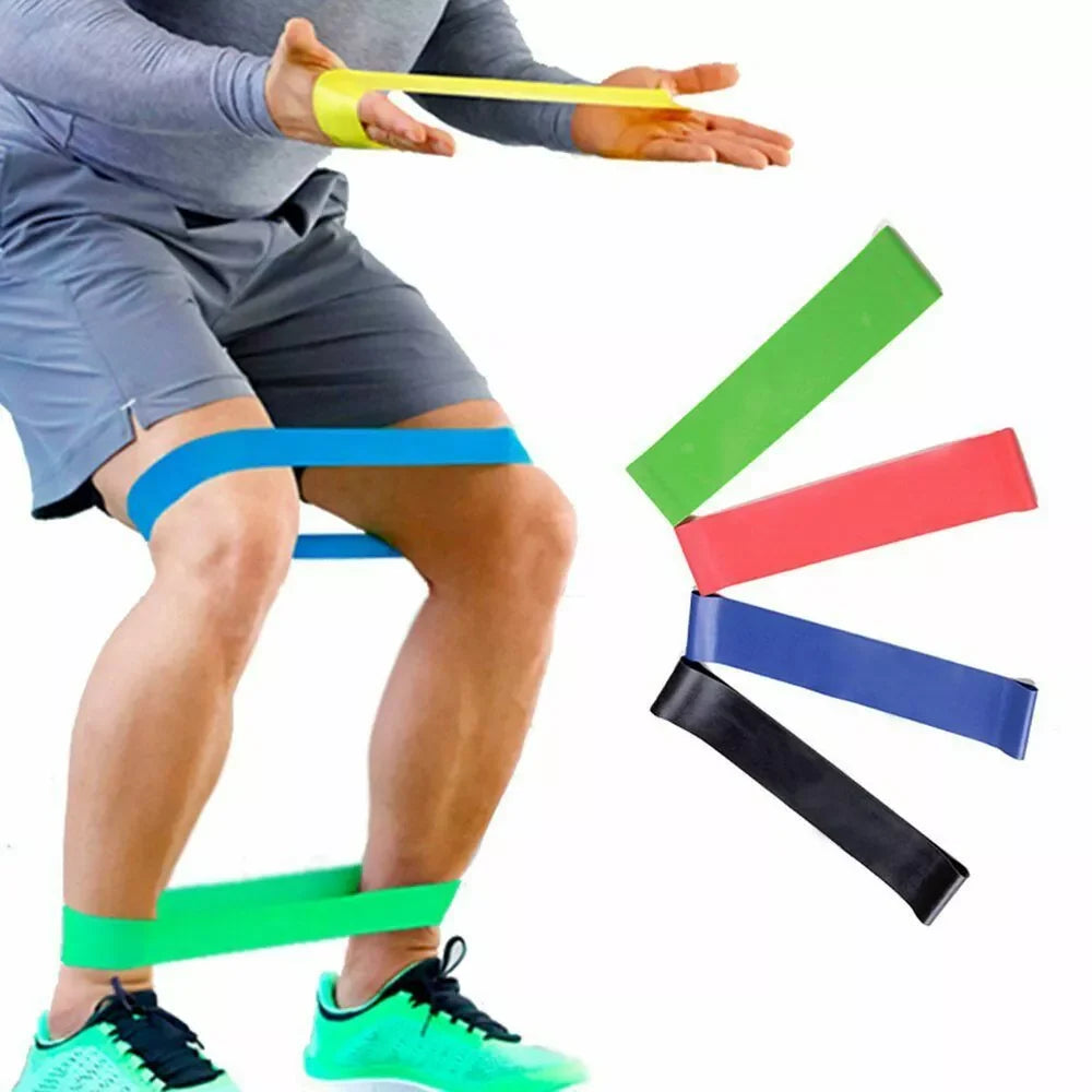 5pcs Resistance Bands Set Color Coded Non Slip Elastic Loop Bands for Yoga Pilates Strength Training Home Gym Workout Fitness