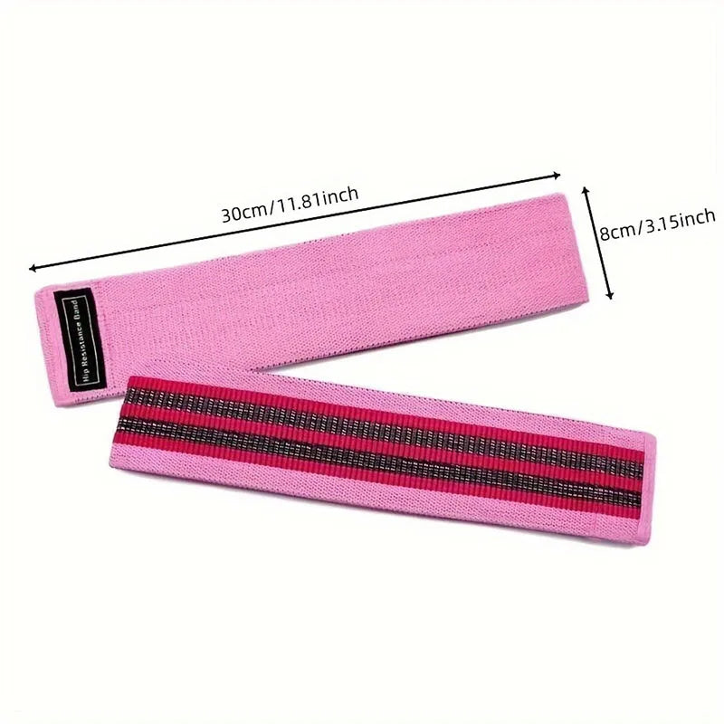 Fabric Resistance Booty Bands for Glutes, Legs & Yoga | Non-Slip Hip Workout Bands