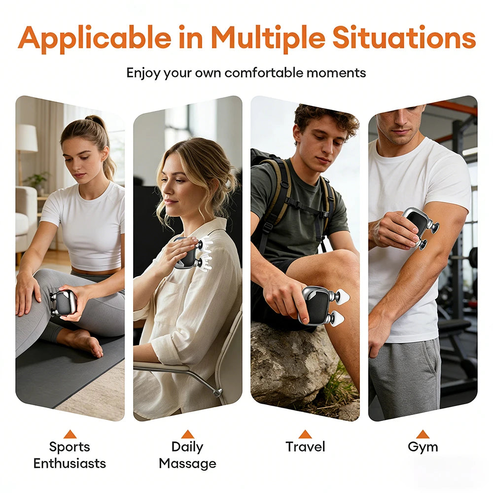 High Frequency Vibration Fascia Gun Portable Electric Massage Gun Mini Body Massage Gun Muscle Relaxation Fascia masajeador
