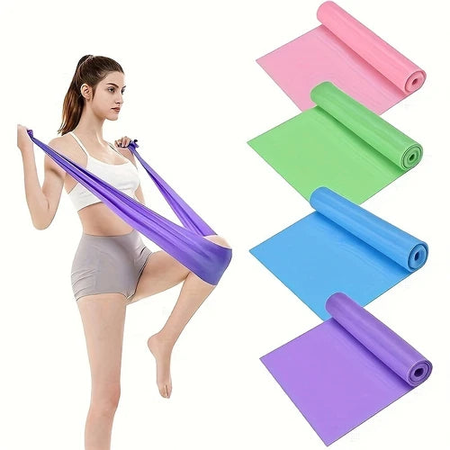 1/3/4pcs Yoga Sport Resistance Bands Home Strength Elastic Exercise Band Gym Pilates Long Training Tension Belt Yoga Accessories