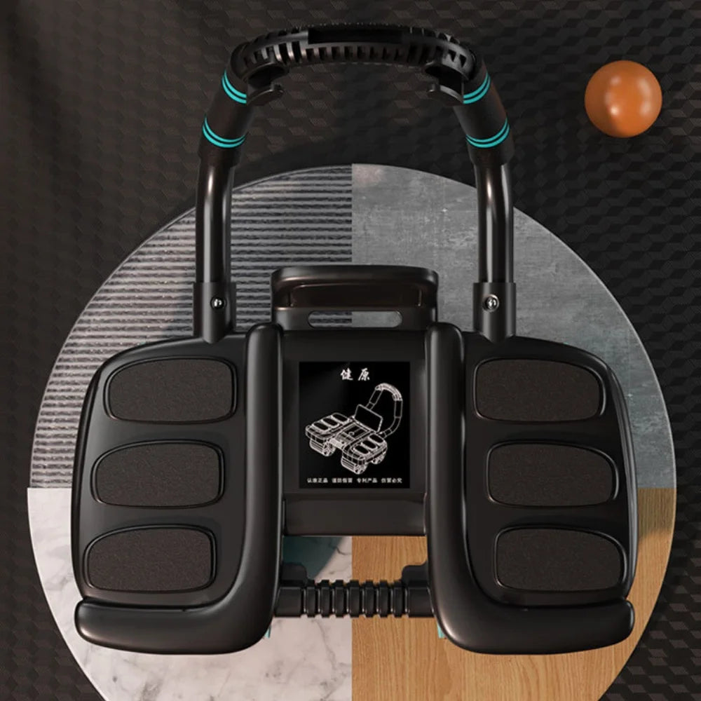 6-Wheel Ab Roller – Automatic Rebound Core & Abdominal Trainer