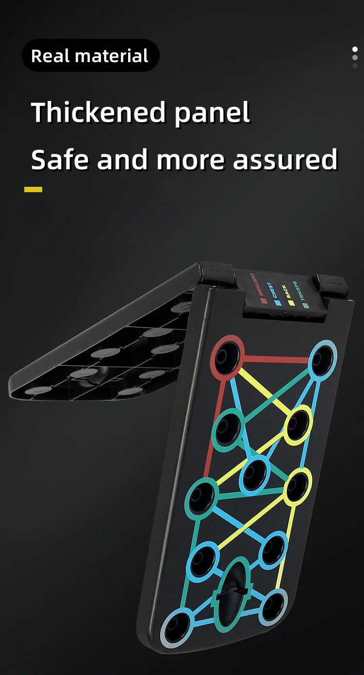 Portable Multi-Functional Push-Up Board Set - Foldable Sports Equipment - Home Gym Muscle Strength Machine - Pistol Support