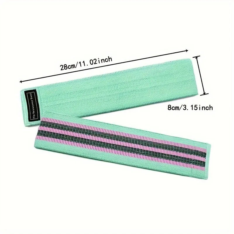 Fabric Resistance Booty Bands for Glutes, Legs & Yoga | Non-Slip Hip Workout Bands