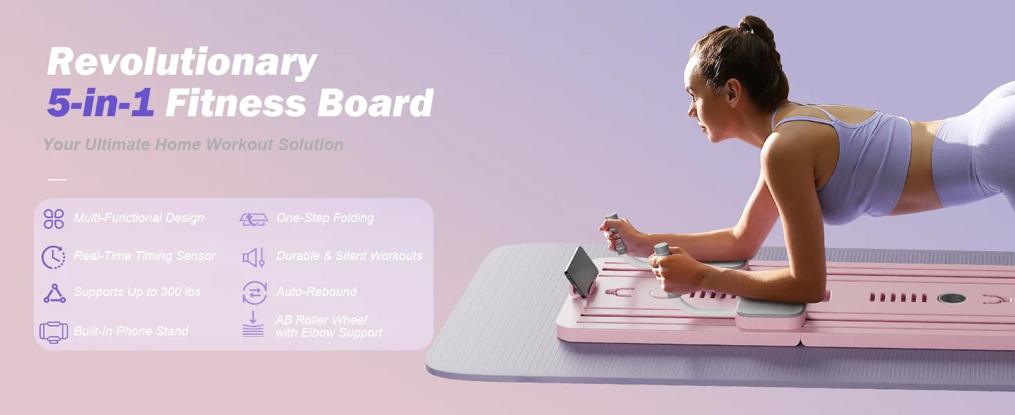 Multifunctional Abdominal Board fitness board Push up Board automatic rebound abdominal muscle curling, home fitness equipment