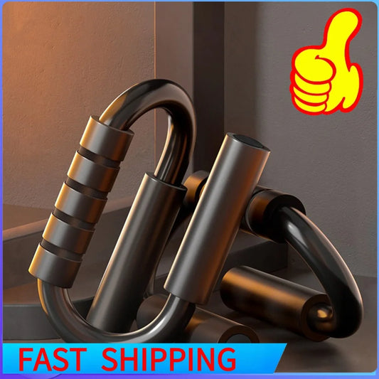 S-Shaped Push Up Bars with Foam Grip | Anti-Slip Home Gym Push Up Handles