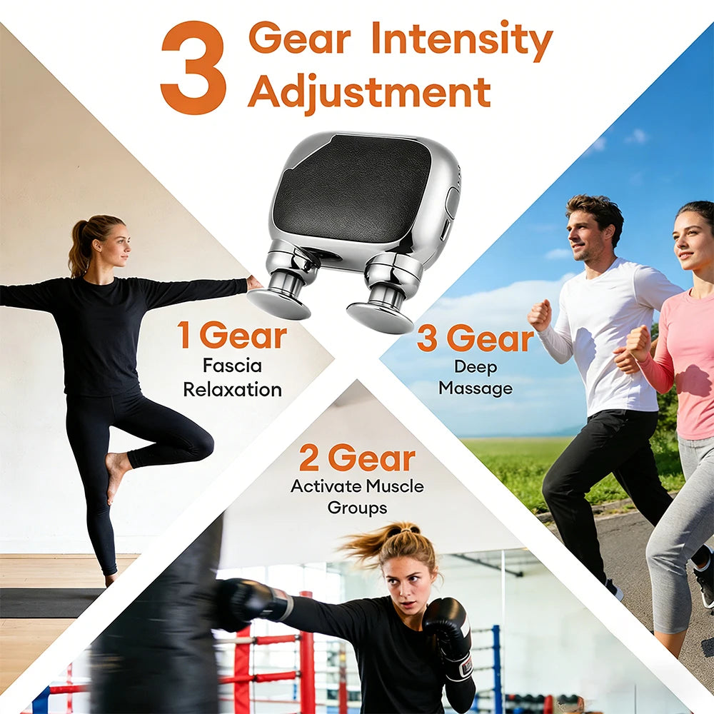 High Frequency Vibration Fascia Gun Portable Electric Massage Gun Mini Body Massage Gun Muscle Relaxation Fascia masajeador