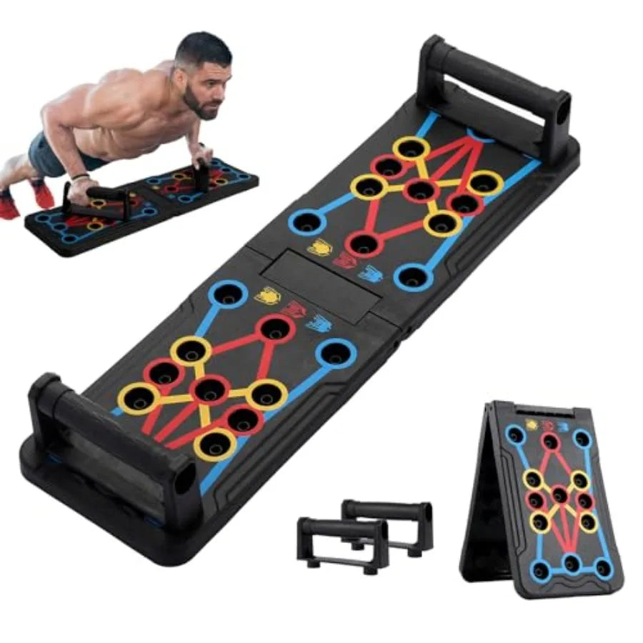 Foldable Push-Up Board with Adjustable Handles
