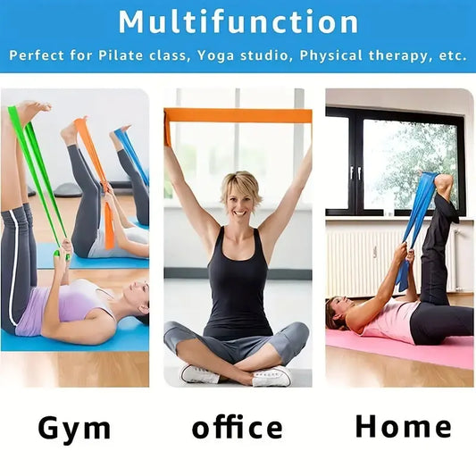 3-Piece Yoga Resistance Bands Set | Elastic Stretch Bands for Strength Training & Fitness