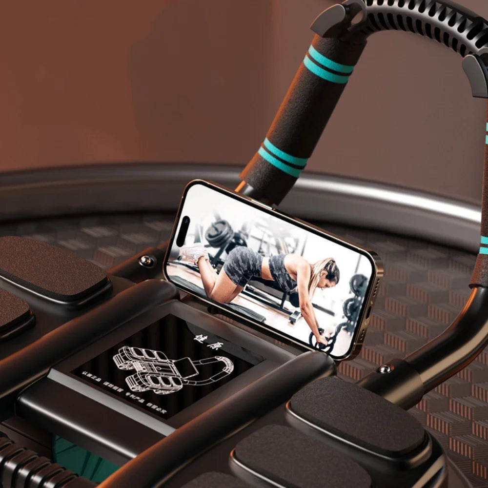 6-Wheel Ab Roller – Automatic Rebound Core & Abdominal Trainer